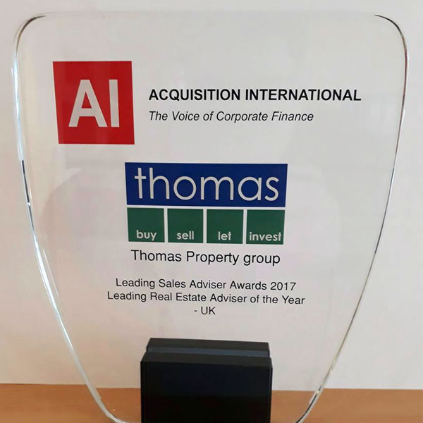 Acquistion International trophy for Leading Sales Advisor 2017